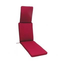 Cojín de tumbona desenfundable Korai - Rojo Granada - Textiles para  exterior - Eminza