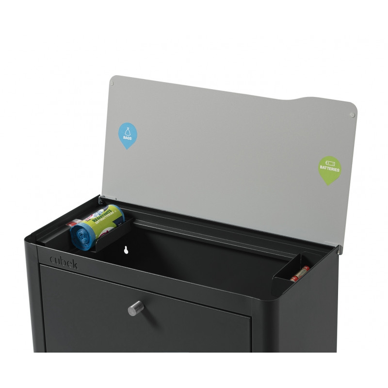 Cubo de reciclaje CUBEK 2 compartimentos. 7 colores disponibles.