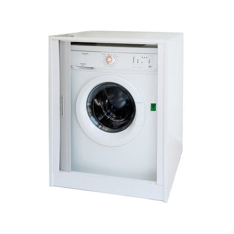 ▷ Comprar Armario de resina cubre lavadora con puerta de persiana 67x