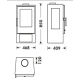 Estufa de leña panadero condor 3v ecodesign