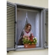 Mosquitera para ventana magnetica heyac 150x180 cm blanco