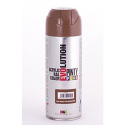 Pintura spray acrilica pintyplus marron palido brillo 520 cc