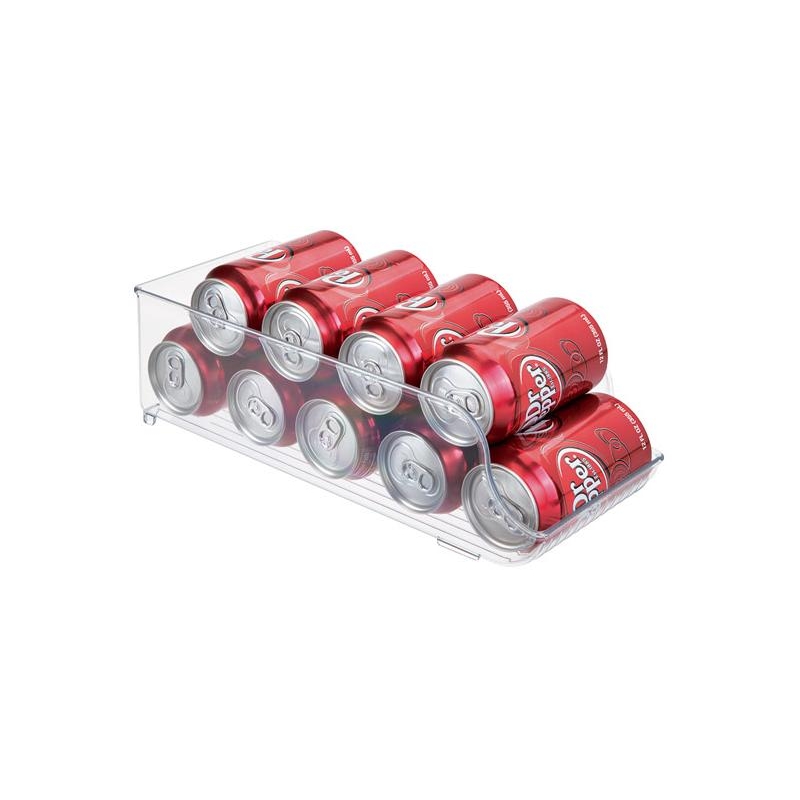 Organizador para frigorífico con tapa iDesign, 9 latas de bebidas,  transparente – Shopavia