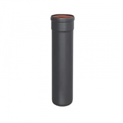 Tubo vitrificado negro mate serie 310 80x1000mm