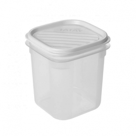 Taper de plastico cuadrado tatay top flex blanco 10x10x11,7cm