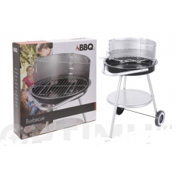 Barbacoa carbon con ruedas 44 cm chapa