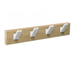 ⇒ Colgador madera 4 perchas blanco base blanca ▷ Precio. ▷ Comprar con los  Mejores Precios. Ofertas online