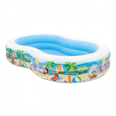 Piscina intex infantil paradise 262x160x46 cm