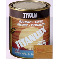 Barniz para madera 125 ml castaño titan brillante