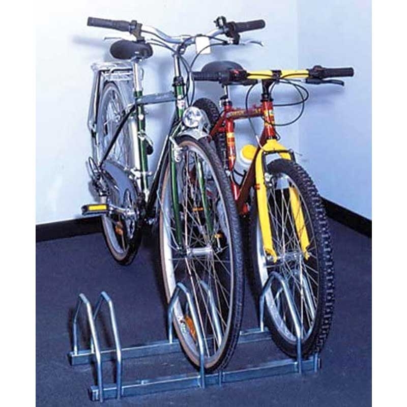 Relaxdays Soporte para Bicicletas, para 3 Bicis, Metálico, con Material de  Montaje para Suelo, 27 x