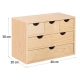 Cajonera pino natural astigarraga mini bloc 6 cajones 40cm