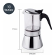 Cafetera italiana induccion lacor borosilicato 10 tazas