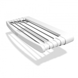 Tendedero Plegable de Resina– Tendal Abatible Balcón para Interior y  Exterior, Plegable (Blanco)