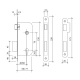 Cerradura emburir tesa serie 130 modelo 13058rhn