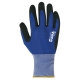 Guante nylon juba h4115 sin costuras azul-negro talla 9