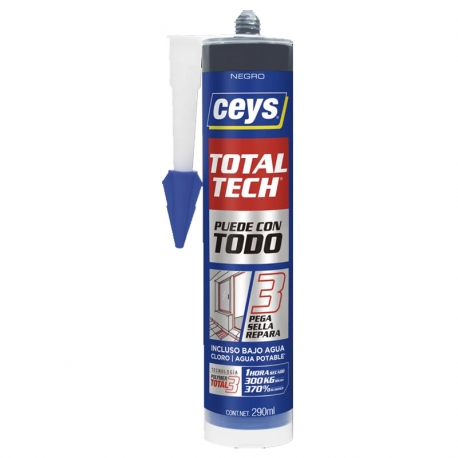 Adhesivo sellador ceys total tech 290ml negro