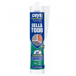 Silicona ceys sellatodo 280ml negro