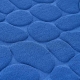 Alfombra baño mat stones microfibra 60x40cm azul