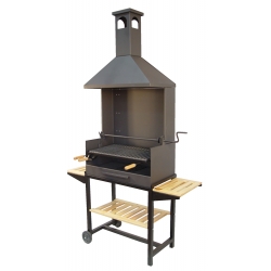 Barbacoa carbon con ruedas imex el zorro 71528