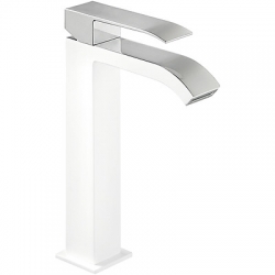 Monomando lavabo tres exclusive cuadro maneta 241mm blanco 00661001bl