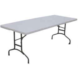 Mesa multiuso colectividad plegable resina-acero 183x75x75 cm