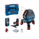 Nivel laser de lineas bosch gll 3-50 + placa reflectora de medida laser + l-boxx 136 + pilas + receptor laser + soporte