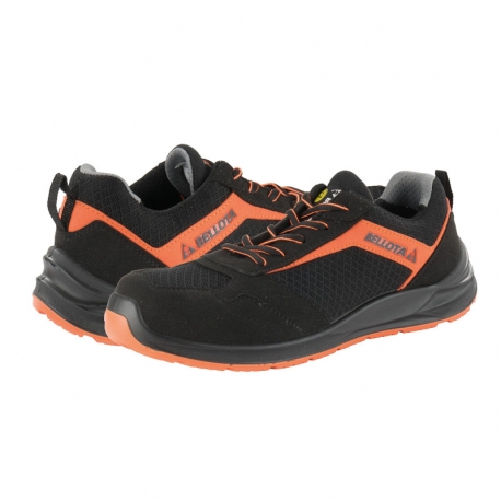 Zapato seguridad bellota flex s1p src esd negro-naranja talla 39