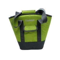 Nevera flexible verde y gris capazo 15 l