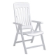 Sillon resina resol blanes 5 posiciones blanco