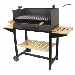 Barbacoa carbon con ruedas imex el zorro 71542