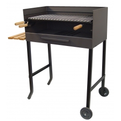 Barbacoa carbon con ruedas imex el zorro 71522