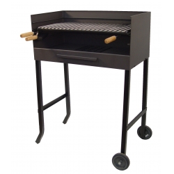 Barbacoa carbon con ruedas imex el zorro 71532