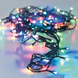 Luces de navidad a pilas multifuncion 48 leds negro luz multicolor 4m