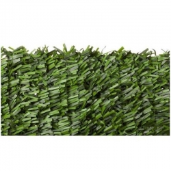 Seto artificial enrejados bicolor maxi hoja ancha 2 x 3 m