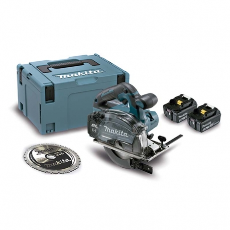 Cortador de metal makita dcs553rtj 18v 150mm