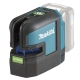 Nivel laser en cruz makita sk106gdz 12vmax cxt verde + 4 puntos polmada