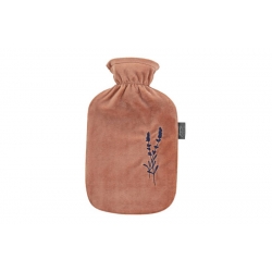 Bolsa agua caliente fashy 2 l bordada marron