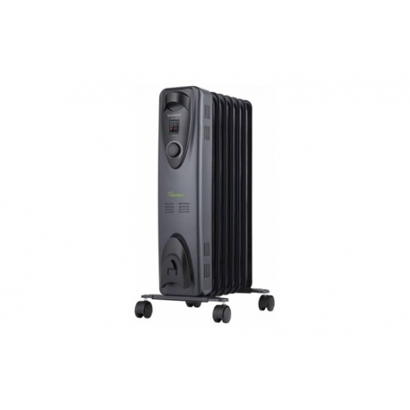 Radiador ecologico negro 7 elementos 1000 w