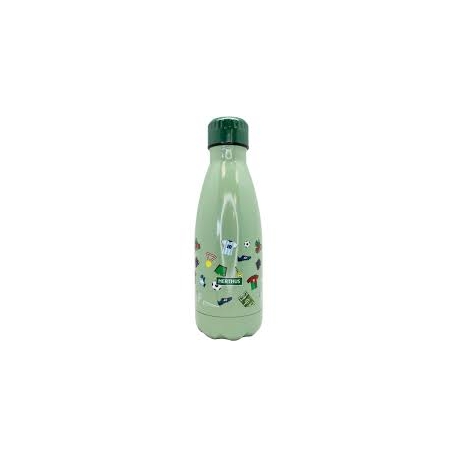 Botella termo inox nerthus 350 ml futbol azul