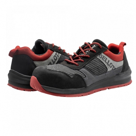 Zapato de seguridad bellota 72350br street negro rojo s1p talla 44