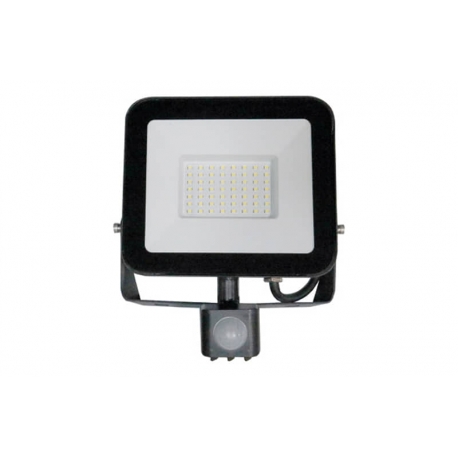 Proyector led ip44 6500k met ne sensor movimiento 50w 4500lm