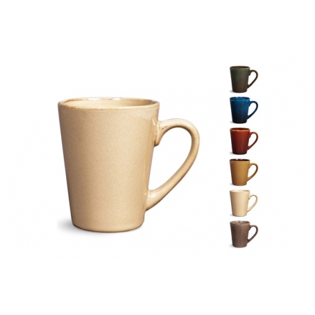 Mug stoneware tierra surtido 30 cl