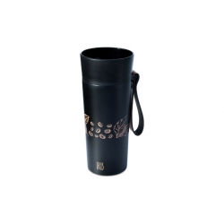 Mug termico negro 360 ml cafe y te