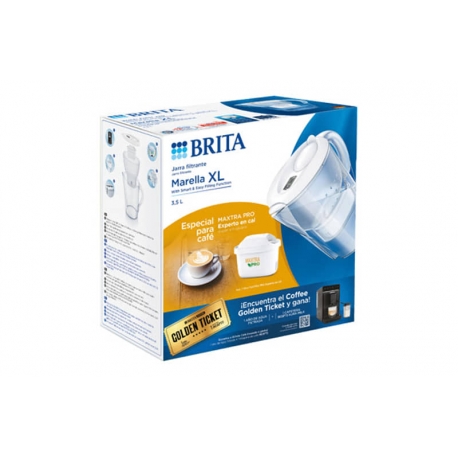 Jarra brita marella blanca xl con 1 filtro maxtra pro