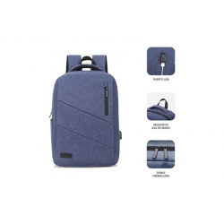 Mochila para portatil subblim city 15,6" azul