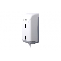 Dispensador de papel mini mecha 600 servicios abs blanco