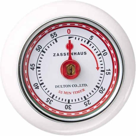 Temporizador de cocina timer zassenhaus blanco