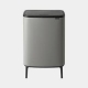 Cubo brabantia bo hi touch bin 60 l mineral grey