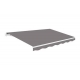 Toldo manual aluminio smartsun 4 x 2,5 m gris ceniza polyester