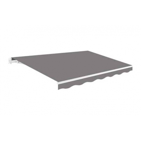 Toldo manual aluminio smartsun 4 x 2,5 m gris ceniza polyester